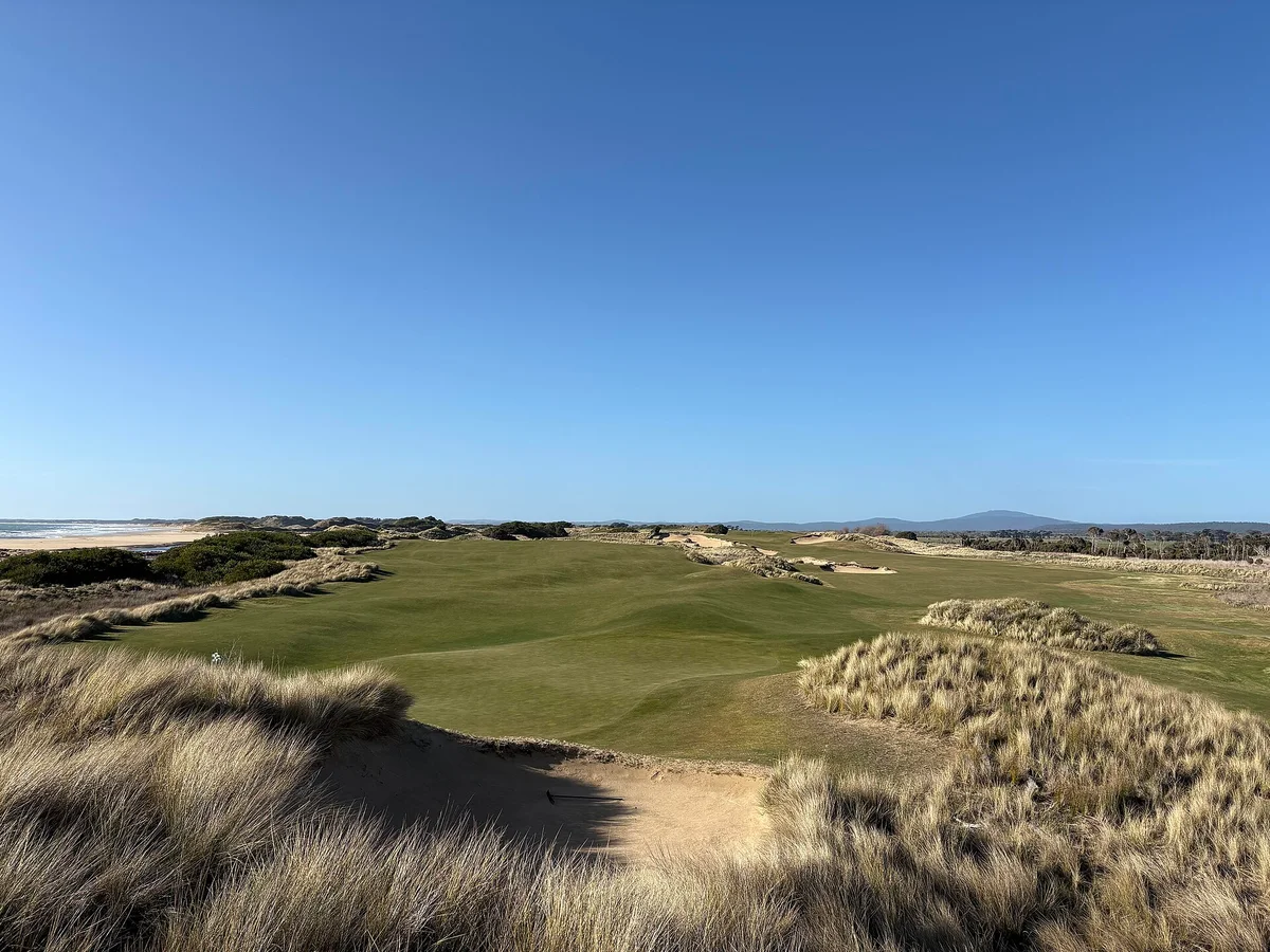 Barnbougle golf course among the coastal dunes of Tasmania